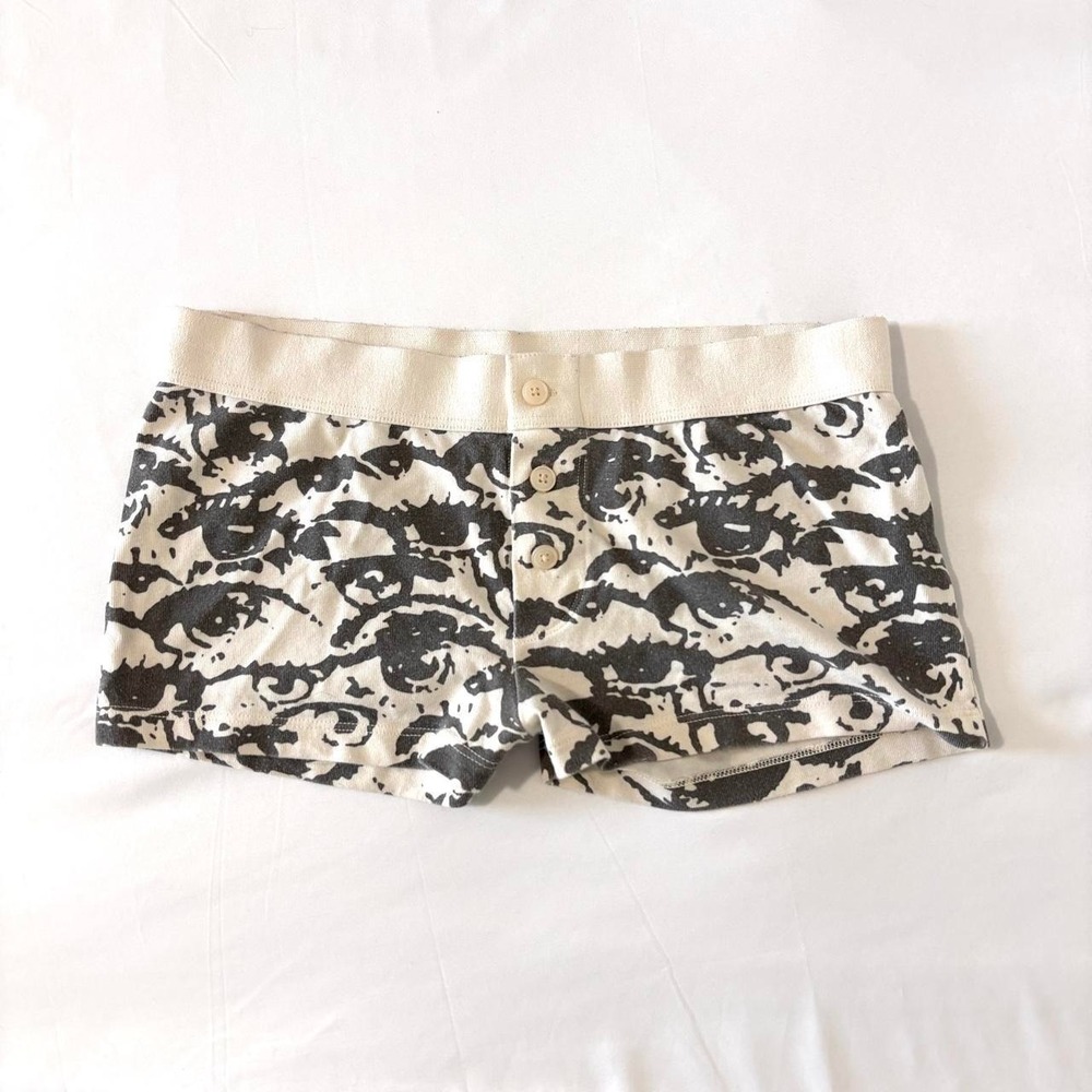 brandy melville eyes boy mini micro shorts y2k one size 28 waist